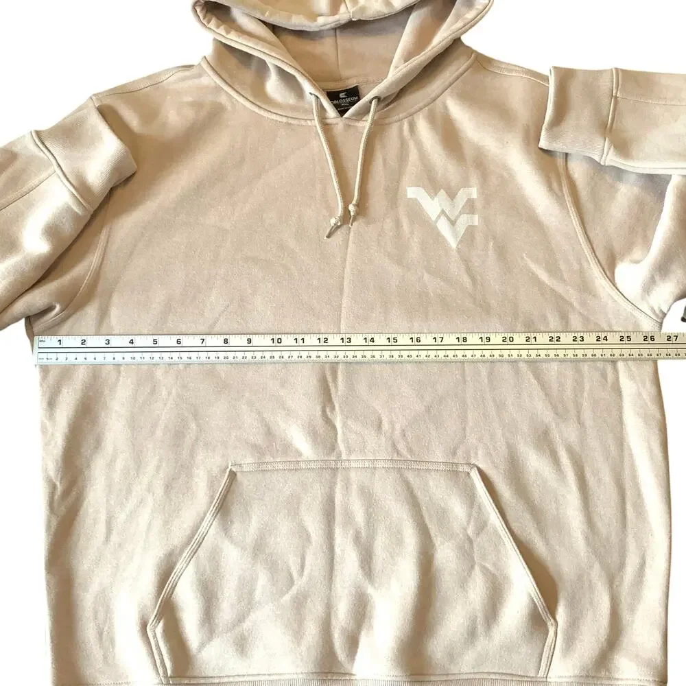 🎉HOST PICK🎉  WVU Great Outdoors NEW Mens Hoodie Sweatshirt XXL Tan Sequoia Color - Picture 9 of 13